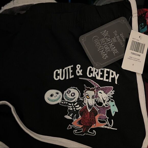 NWT Disney for Hot Topic The Nightmare Before Christmas Oogie’s shorts plus size - Picture 4 of 7